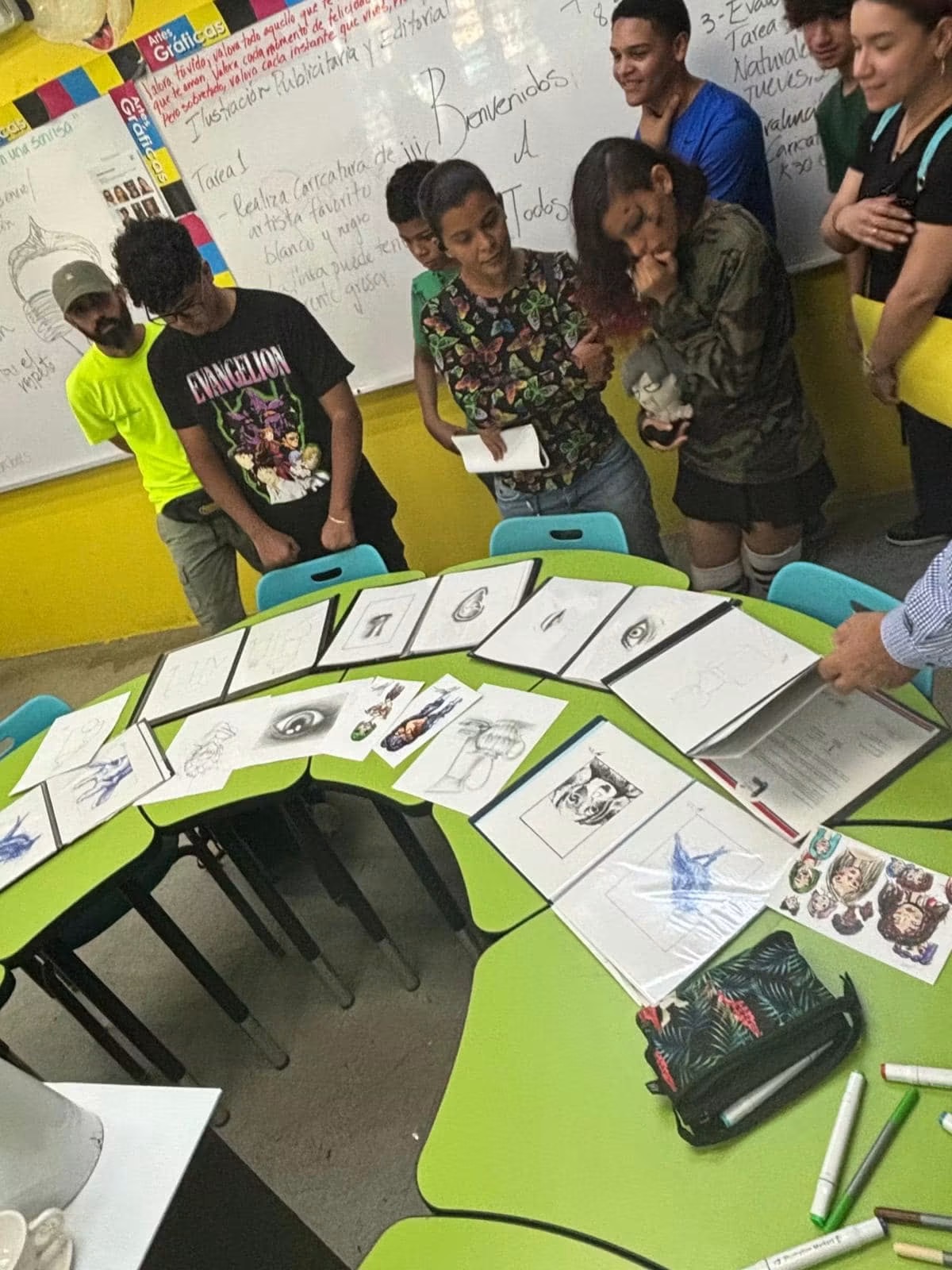 Análisis de trabajos visuales estudiantiles