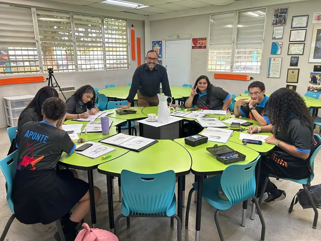 Estudiantes del Taller de Artes Gráficas